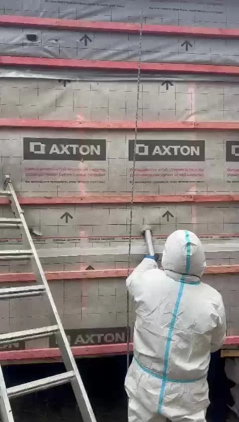 Задувка утеплителя в каркасную стену